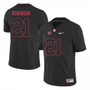 NCAA Men's Alabama Crimson Tide #21 Jahquez Robinson Stitched College 2020 Nike Authentic Black Football Jersey IP17R01TF